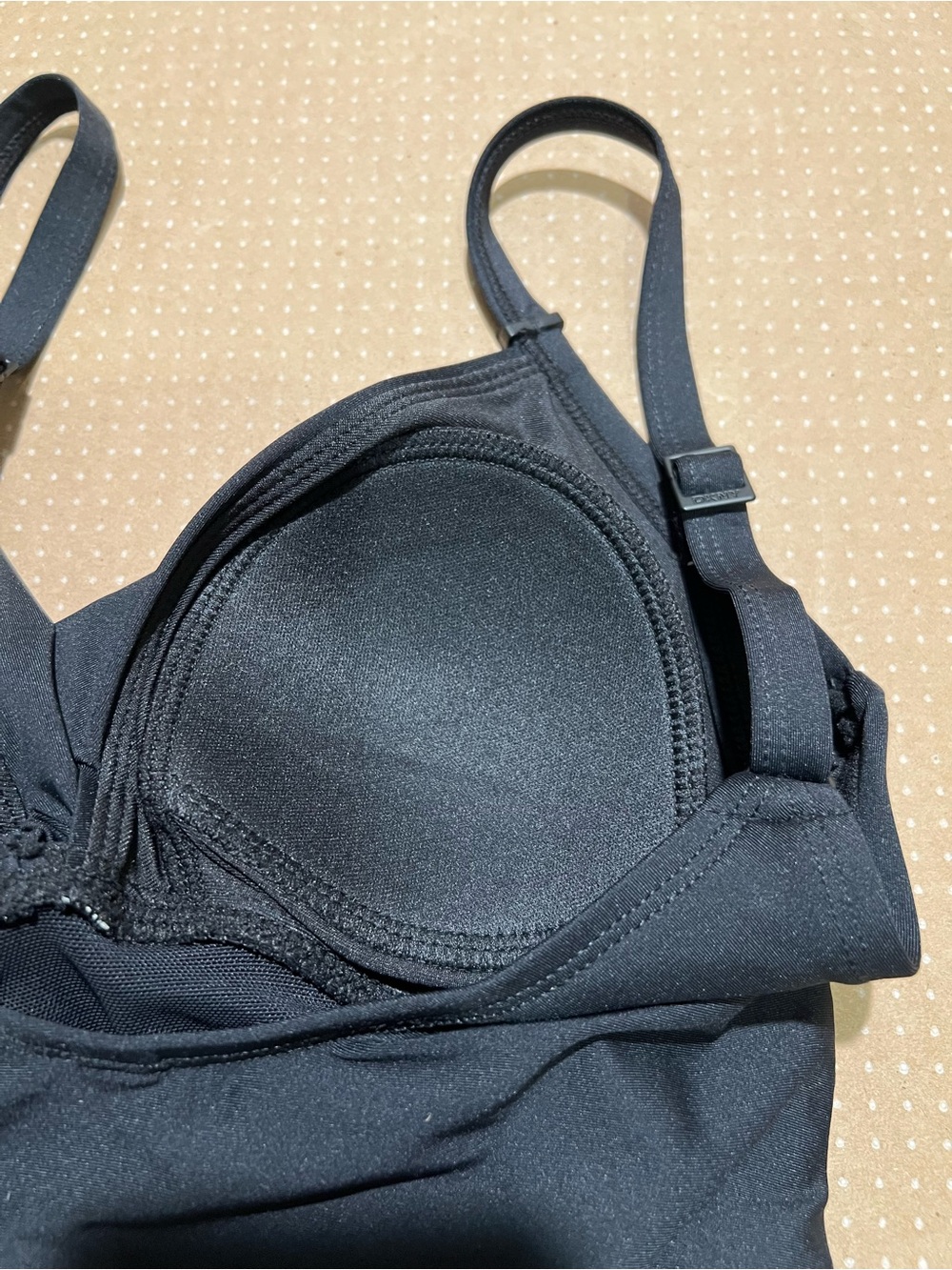 NWT DKNY Black Women’s One-Piece Swimsuit size L - Picture 4 of 12